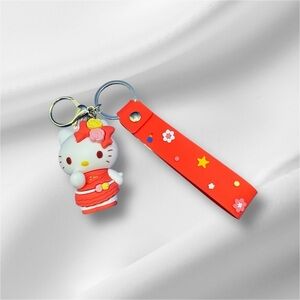 Kitty Keychain - Red